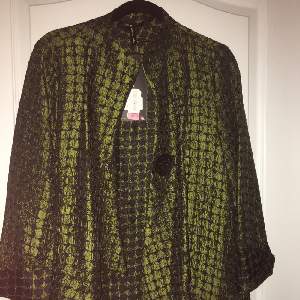 Green and Black swing jacket